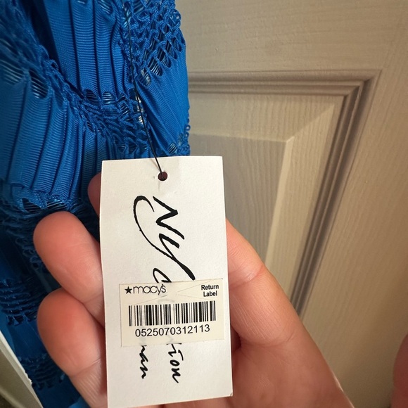 NWT-NY Collection Sleeveless Maxi Dress - Size 1X Blue‎ - Picture 7 of 10